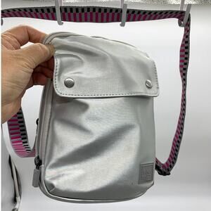 IHKWIP Crossbody Purse Womens Everyday Essentials Silver Metallic Color Bag